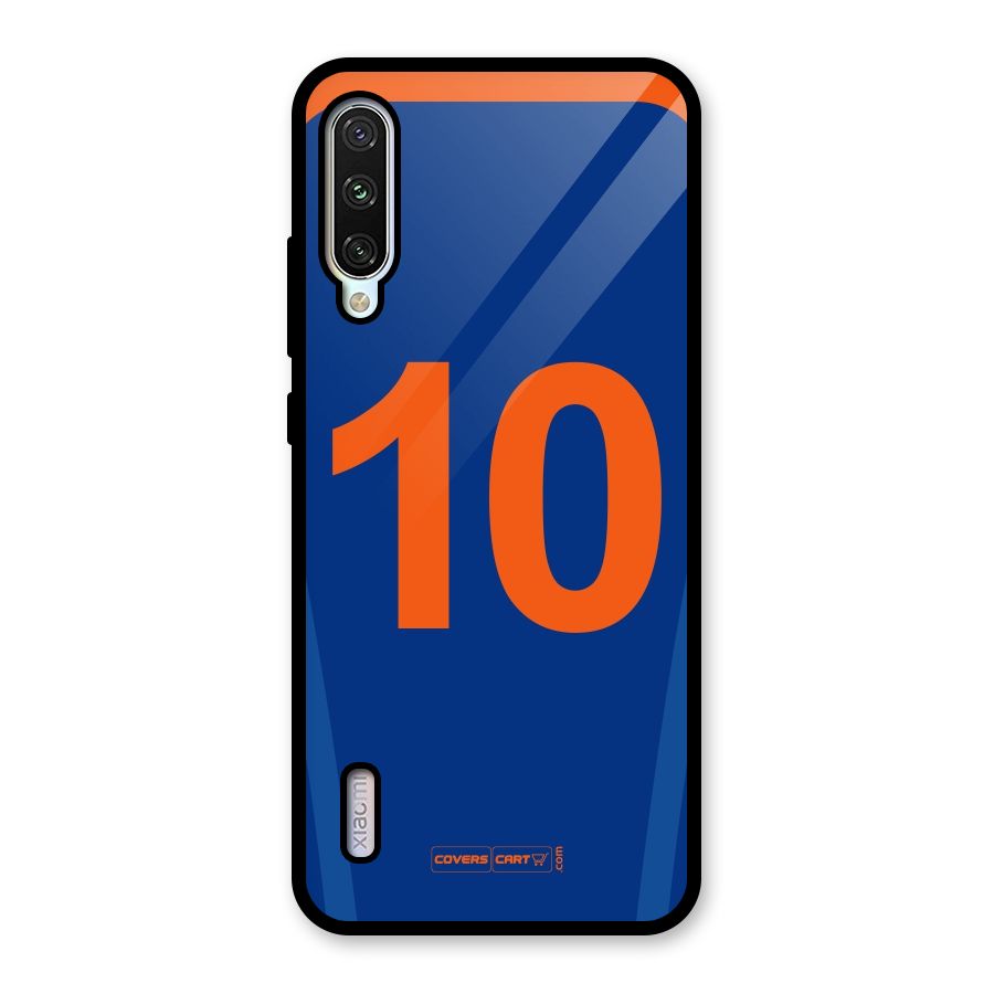 Blue Jersey Glass Back Case for Mi A3