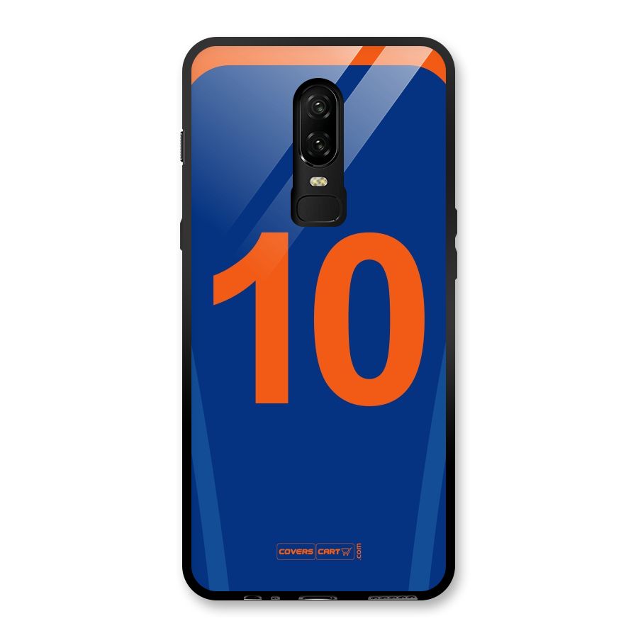 Blue Jersey Glass Back Case for OnePlus 6
