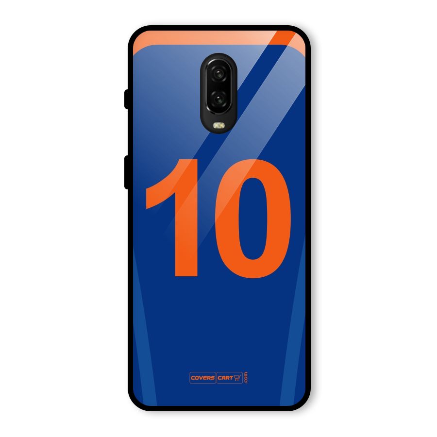 Blue Jersey Glass Back Case for OnePlus 6T