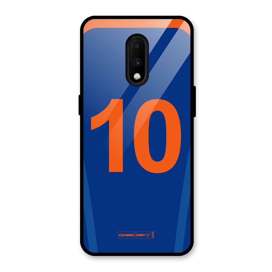 Blue Jersey Glass Back Case for OnePlus 7