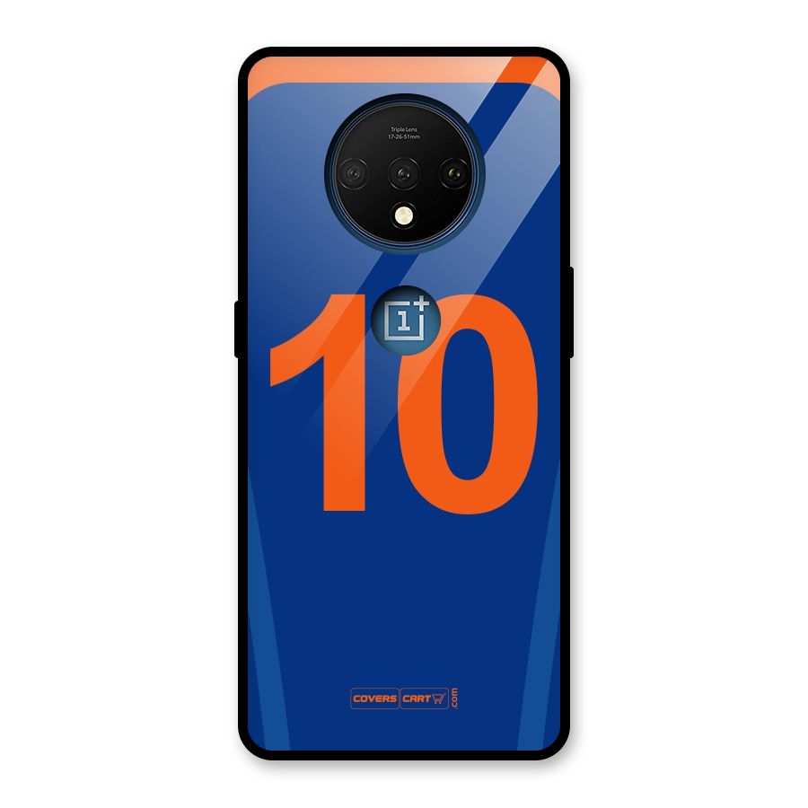 Blue Jersey Glass Back Case for OnePlus 7T