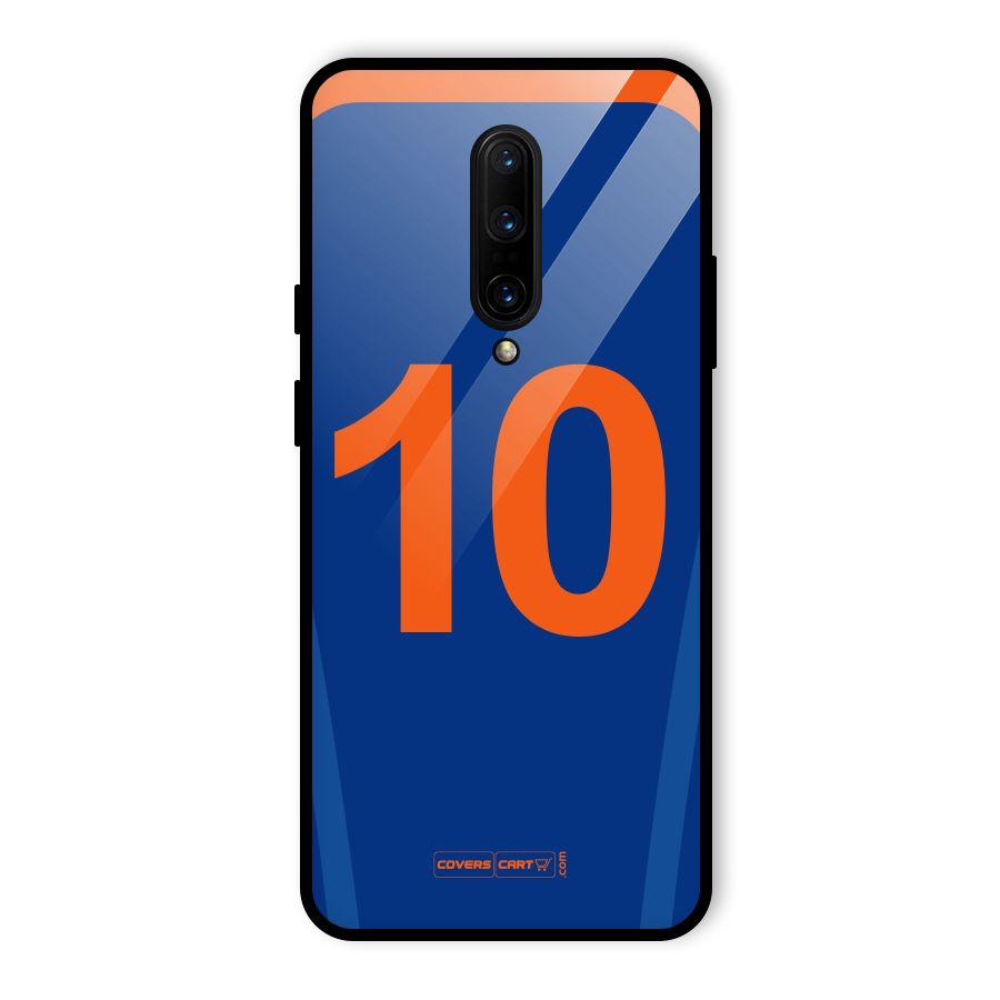 Blue Jersey Glass Back Case for OnePlus 7 Pro