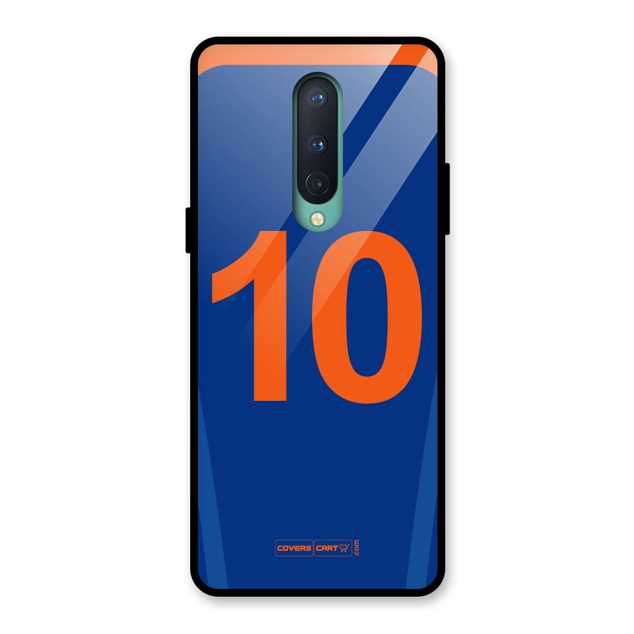 Blue Jersey Glass Back Case for OnePlus 8