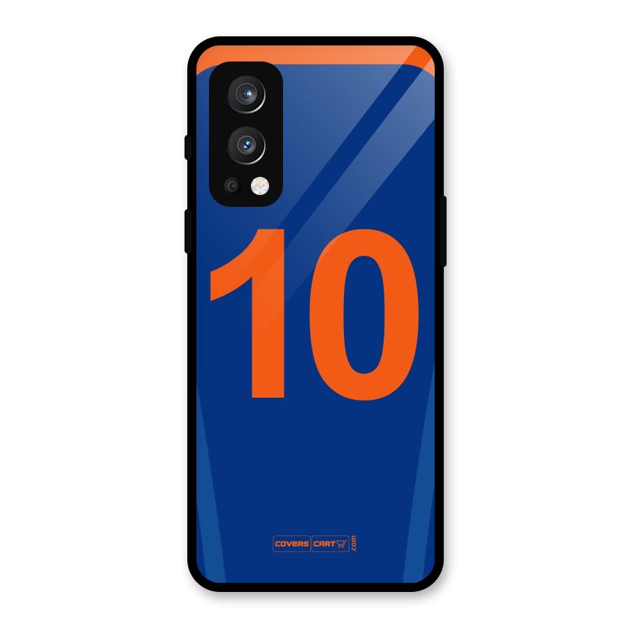 Blue Jersey Glass Back Case for OnePlus Nord 2 5G