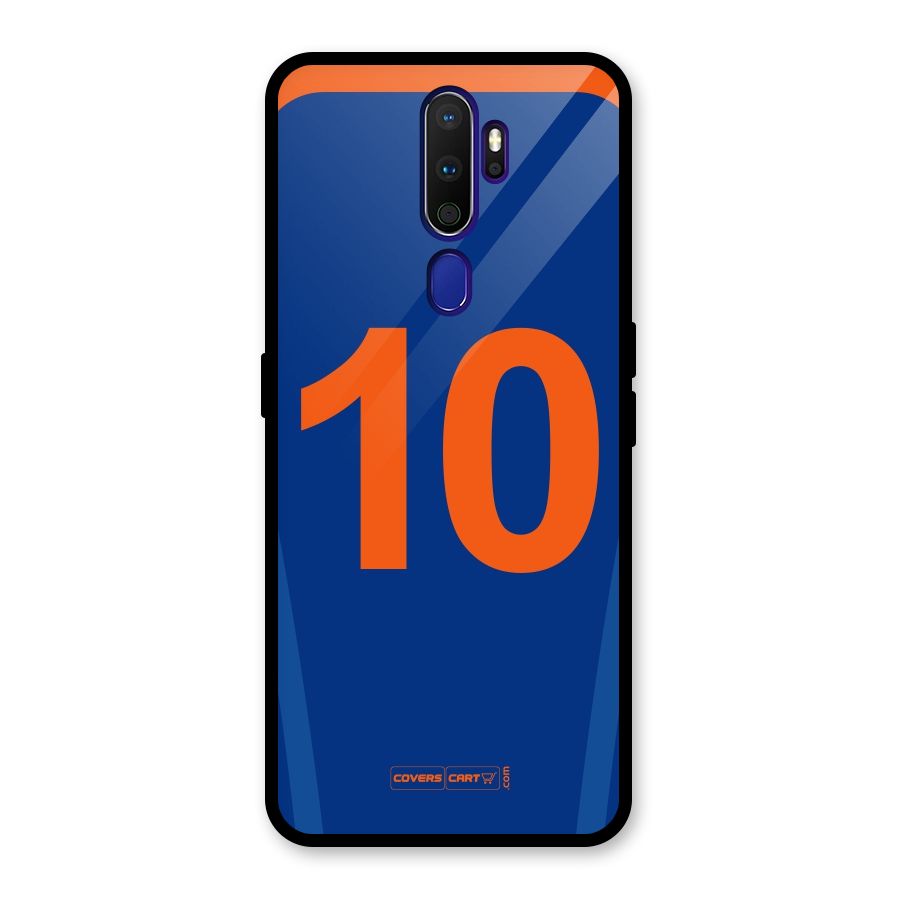 Blue Jersey Glass Back Case for Oppo A9 (2020)