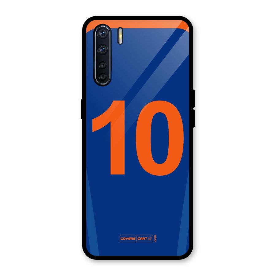 Blue Jersey Glass Back Case for Oppo F15