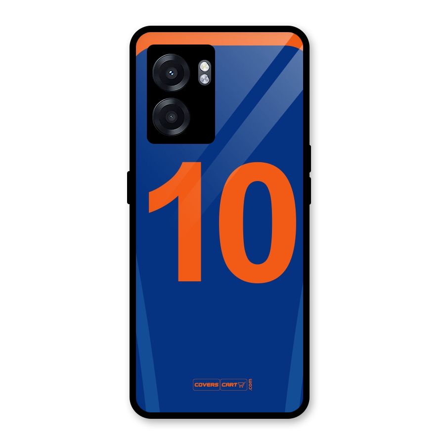 Blue Jersey Glass Back Case for Oppo K10 (5G)