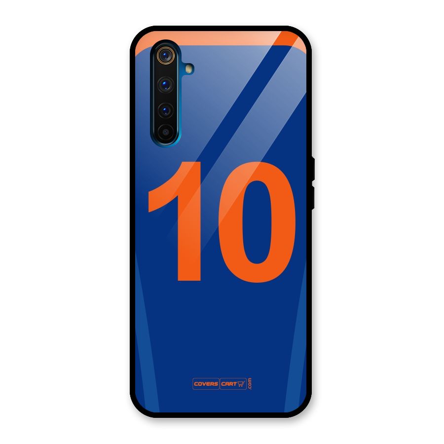 Blue Jersey Glass Back Case for Realme 6 Pro