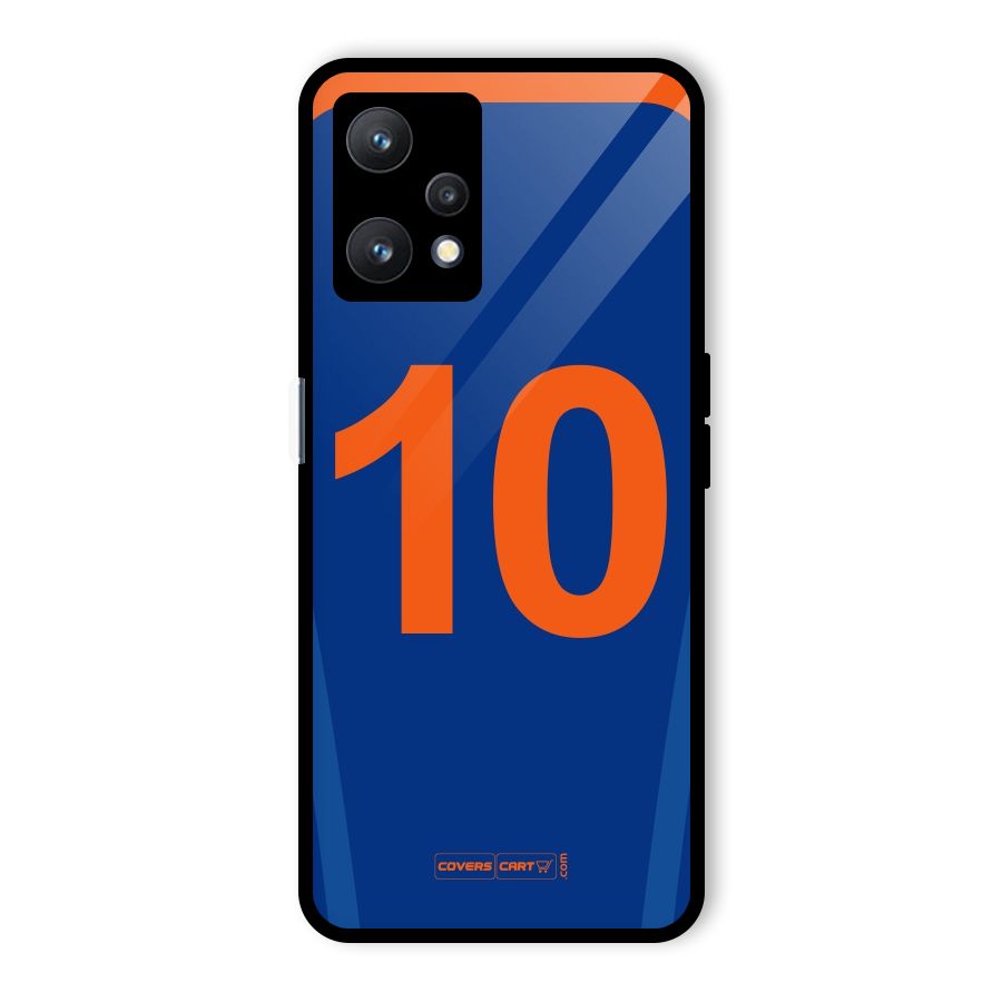 Blue Jersey Glass Back Case for Realme 9 Pro 5G
