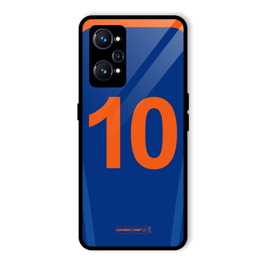 Blue Jersey Glass Back Case for Realme GT Neo2