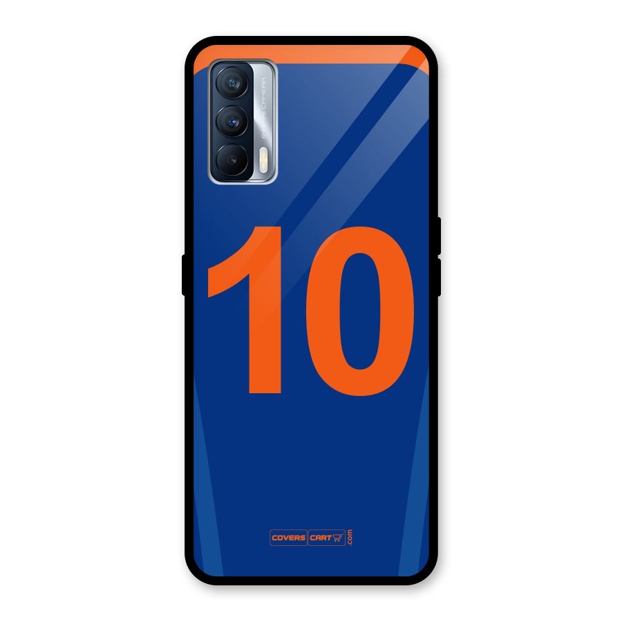 Blue Jersey Glass Back Case for Realme X7