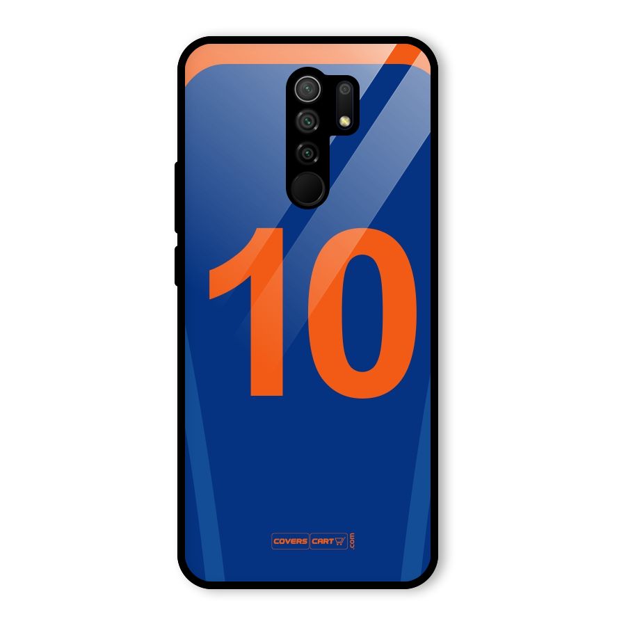 Blue Jersey Glass Back Case for Redmi 9 Prime