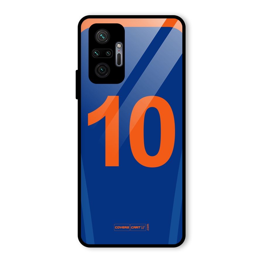 Blue Jersey Glass Back Case for Redmi Note 10 Pro Max