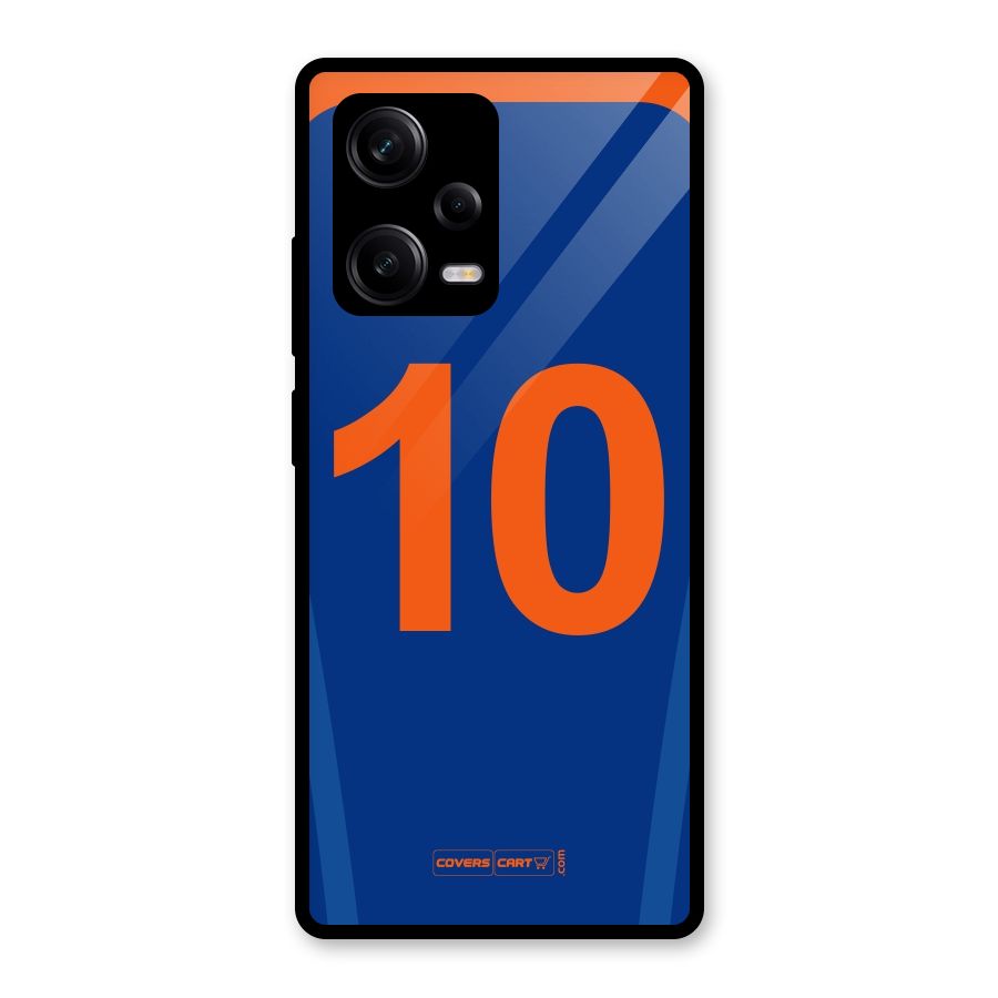 Blue Jersey Glass Back Case for Redmi Note 12 Pro