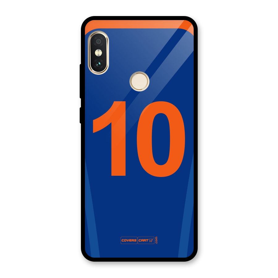 Blue Jersey Glass Back Case for Redmi Note 5 Pro