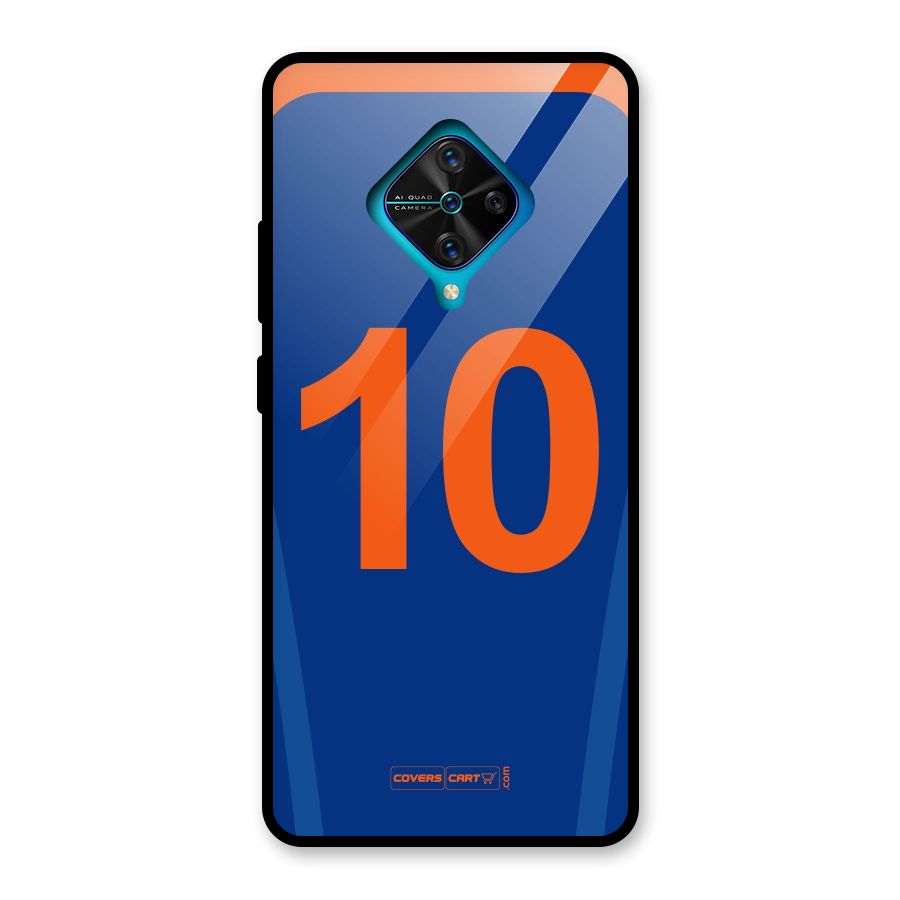 Blue Jersey Glass Back Case for Vivo S1 Pro