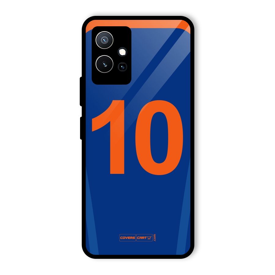 Blue Jersey Glass Back Case for Vivo T1 5G