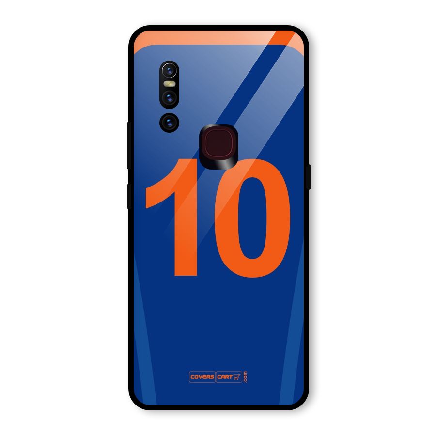 Blue Jersey Glass Back Case for Vivo V15