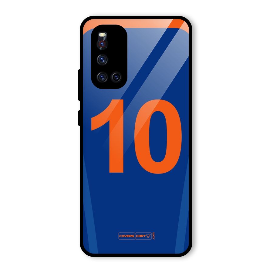 Blue Jersey Glass Back Case for Vivo V19