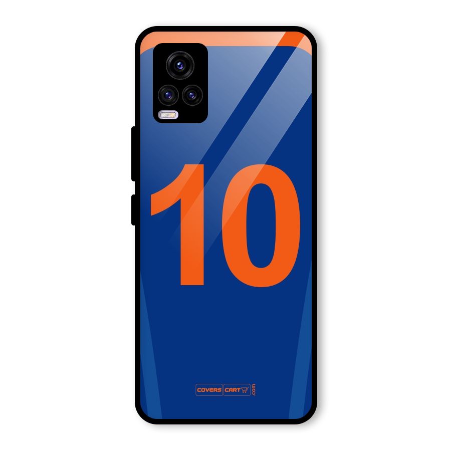 Blue Jersey Glass Back Case for Vivo V20