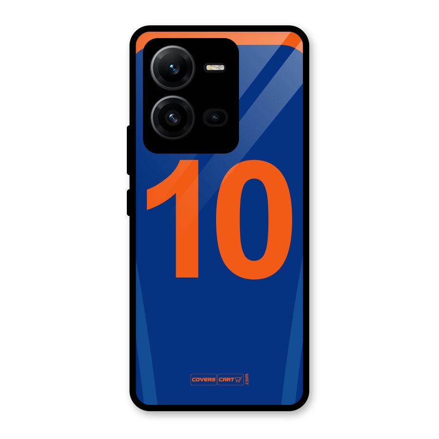 Blue Jersey Glass Back Case for Vivo V25