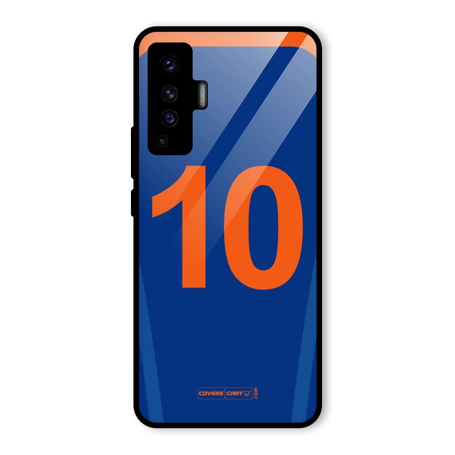 Blue Jersey Glass Back Case for Vivo X50