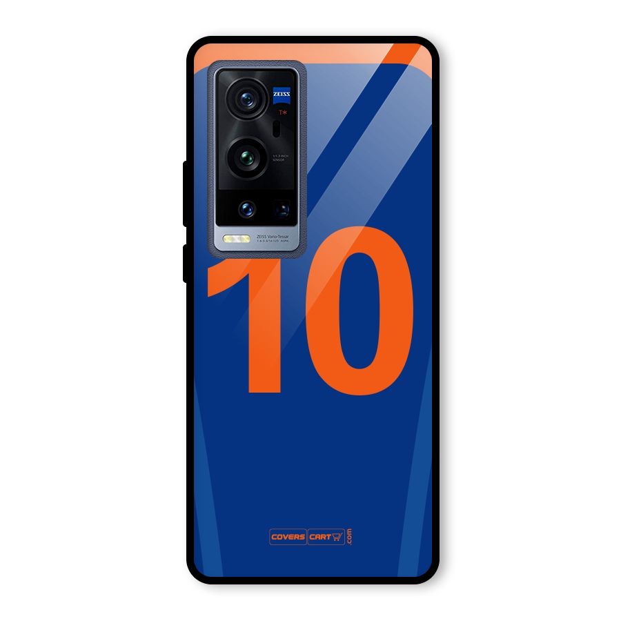 Blue Jersey Glass Back Case for Vivo X60 Pro Plus