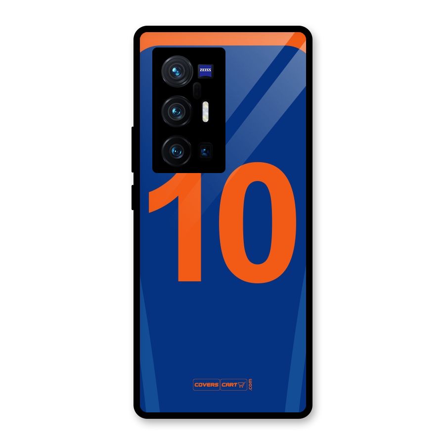 Blue Jersey Glass Back Case for Vivo X70 Pro Plus
