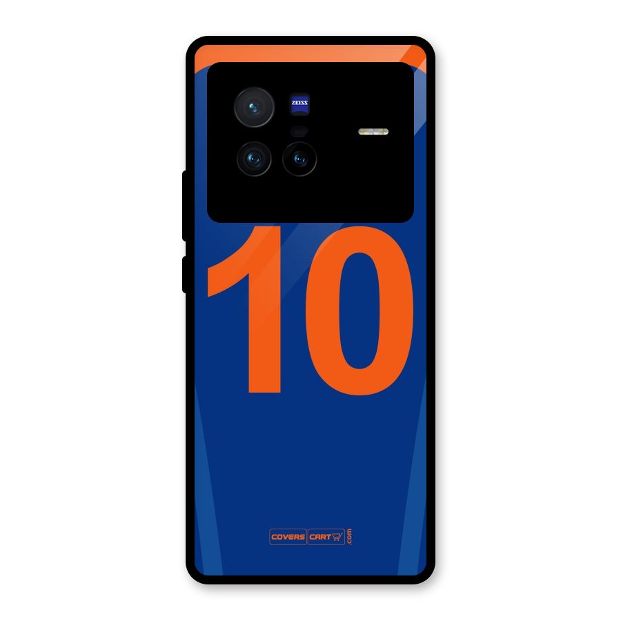 Blue Jersey Glass Back Case for Vivo X80