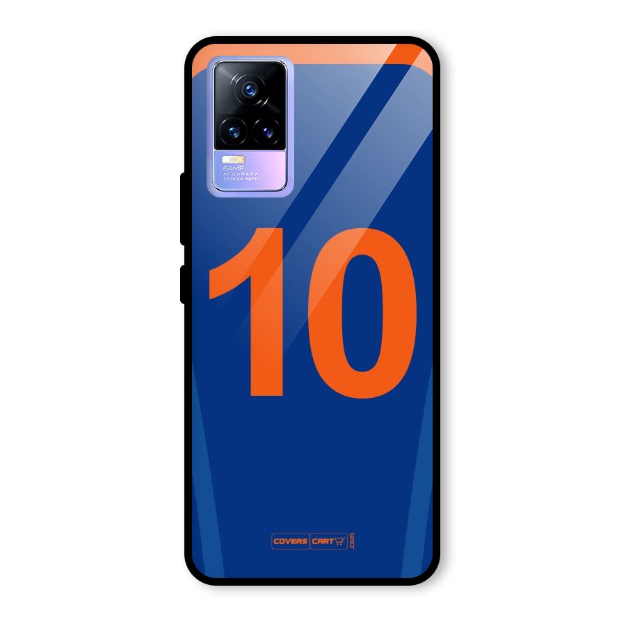 Blue Jersey Glass Back Case for Vivo Y73