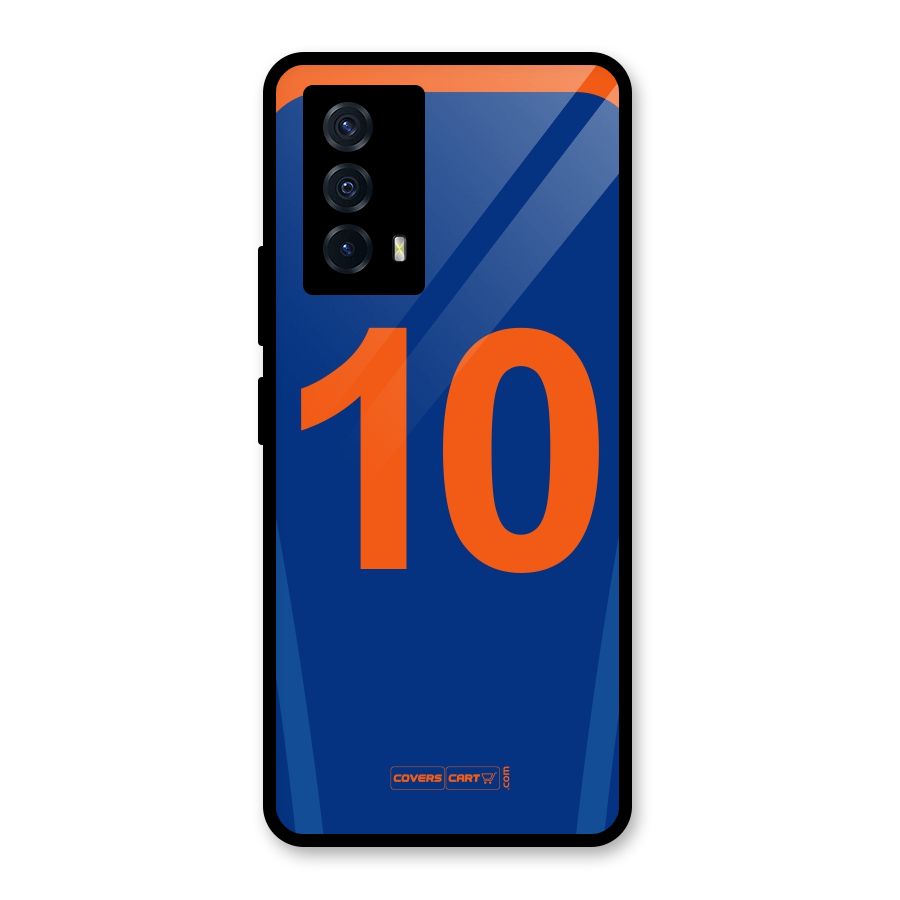 Blue Jersey Glass Back Case for Vivo iQOO Z5