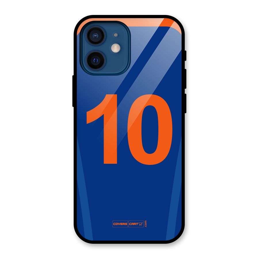 Blue Jersey Glass Back Case for iPhone 12 Mini