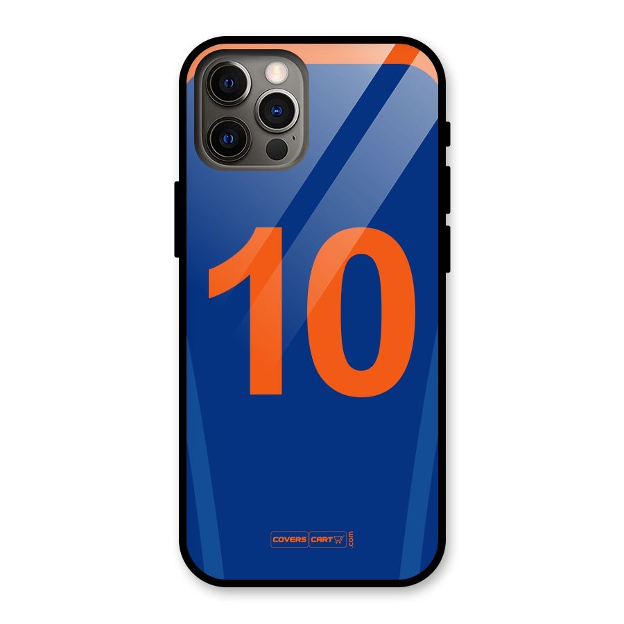 Blue Jersey Glass Back Case for iPhone 12 Pro