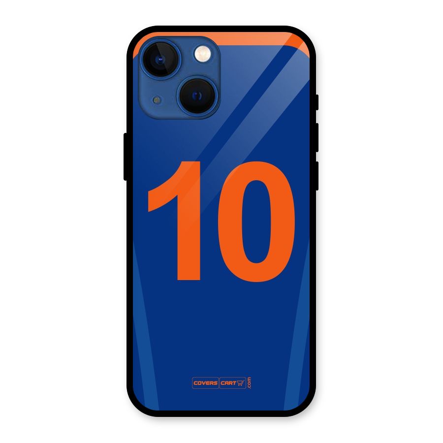 Blue Jersey Glass Back Case for iPhone 13 Mini