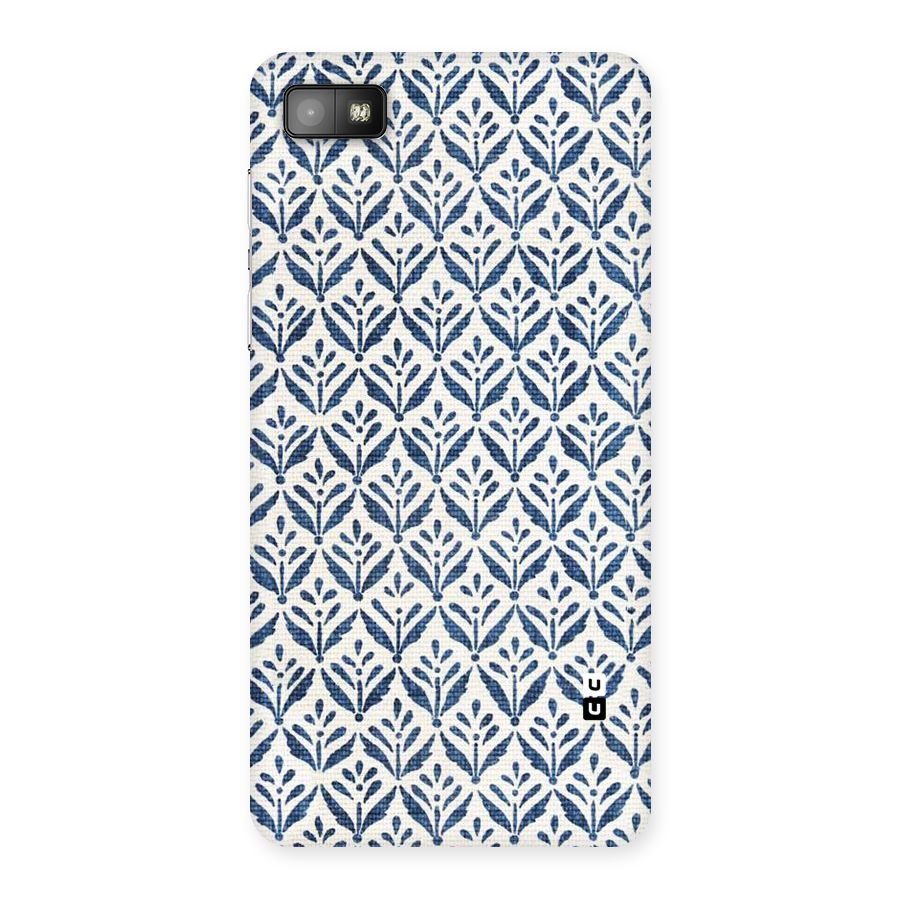 Blue Leaf Back Case for Blackberry Z10
