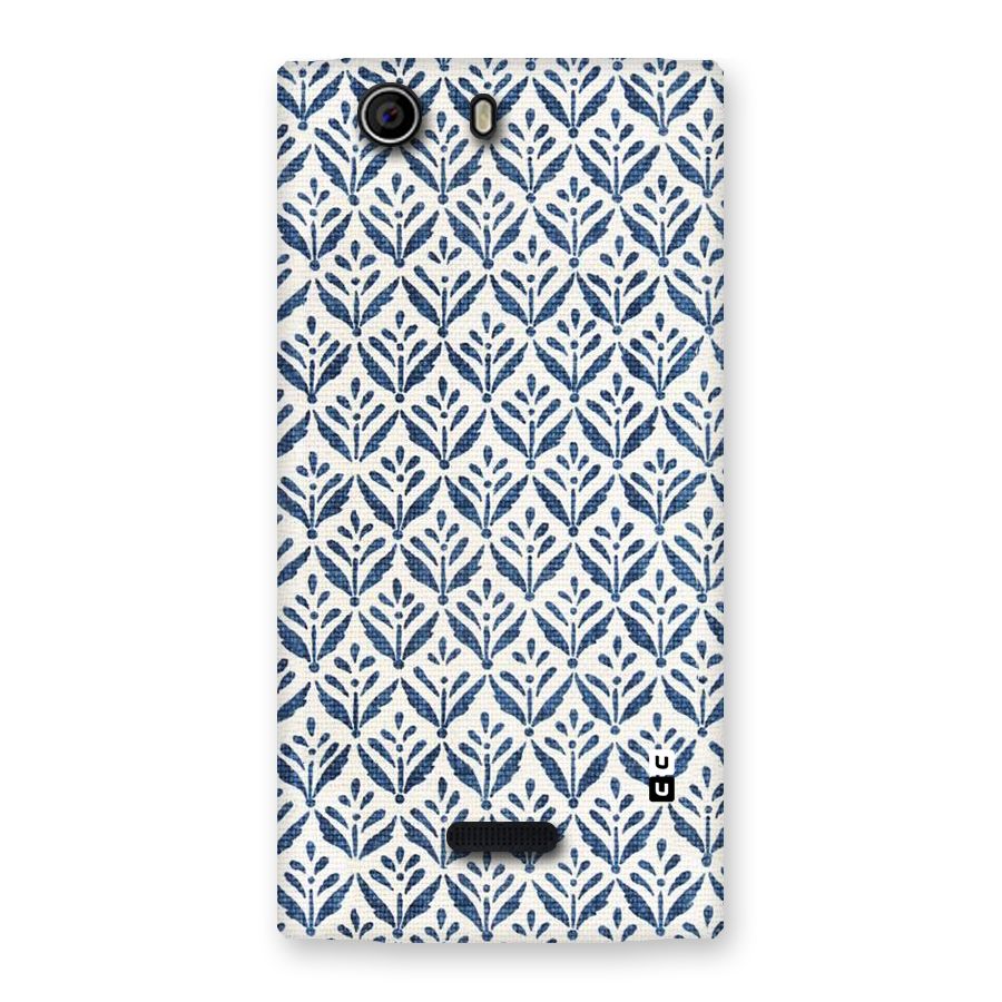 Blue Leaf Back Case for Canvas Nitro 2 E311