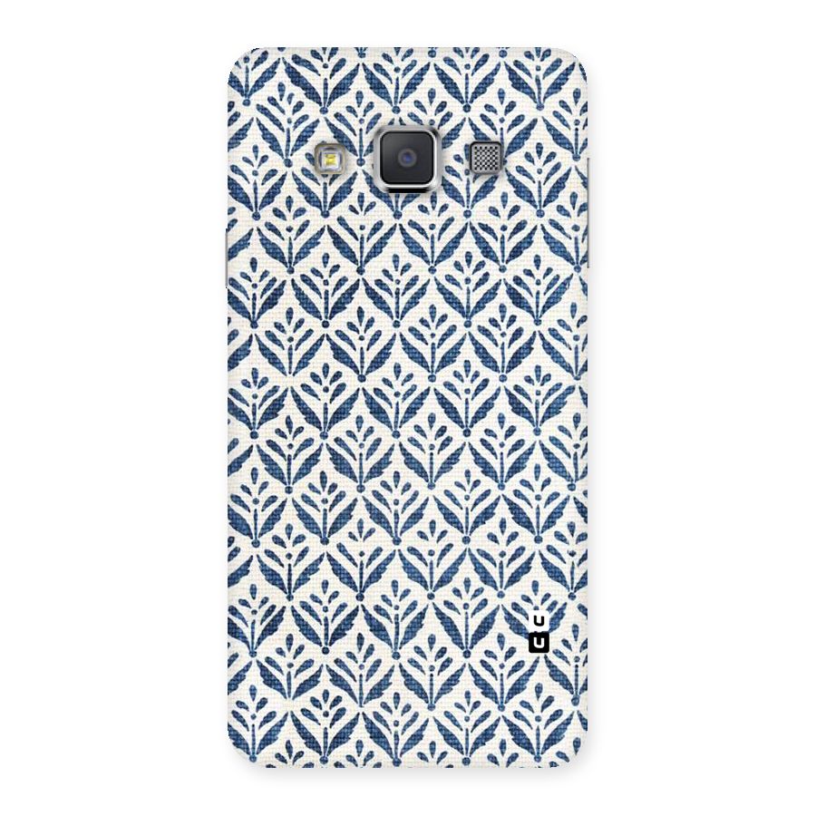 Blue Leaf Back Case for Galaxy A3