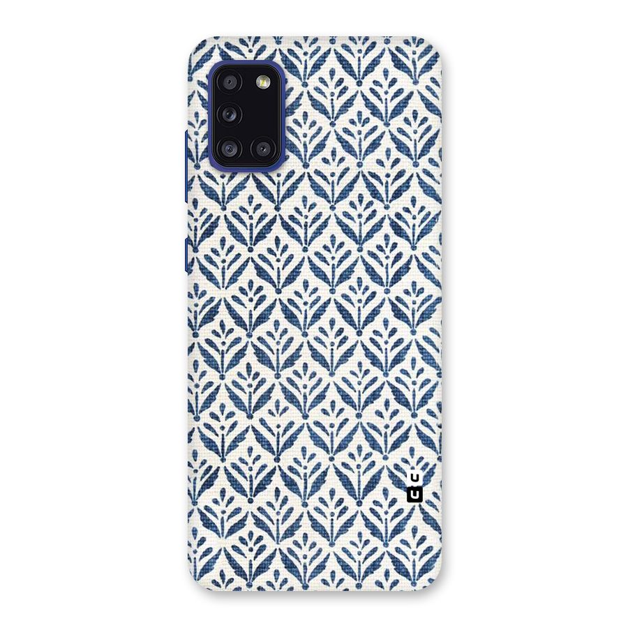 Blue Leaf Back Case for Galaxy A31