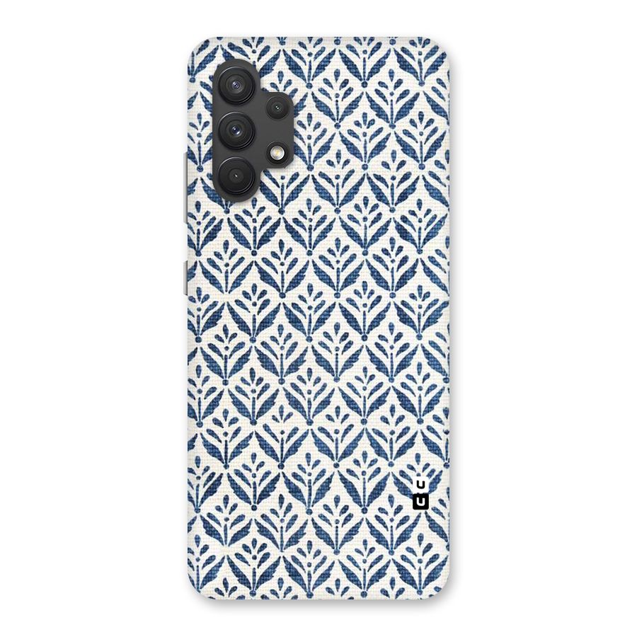 Blue Leaf Back Case for Galaxy A32