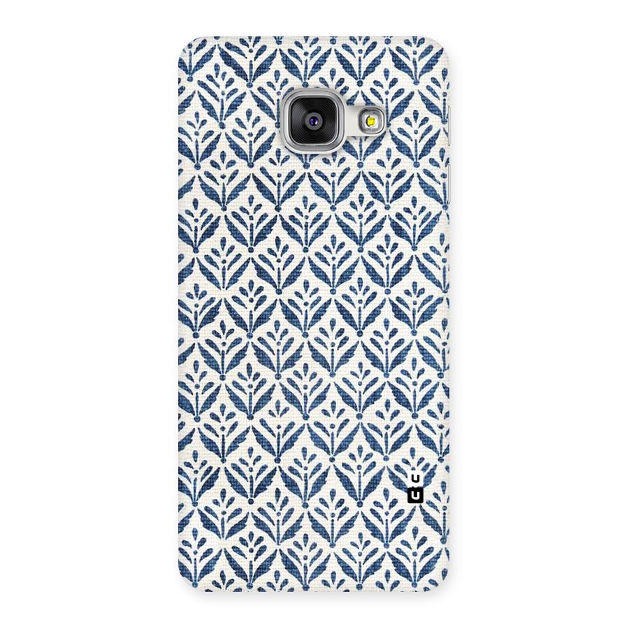 Blue Leaf Back Case for Galaxy A3 2016