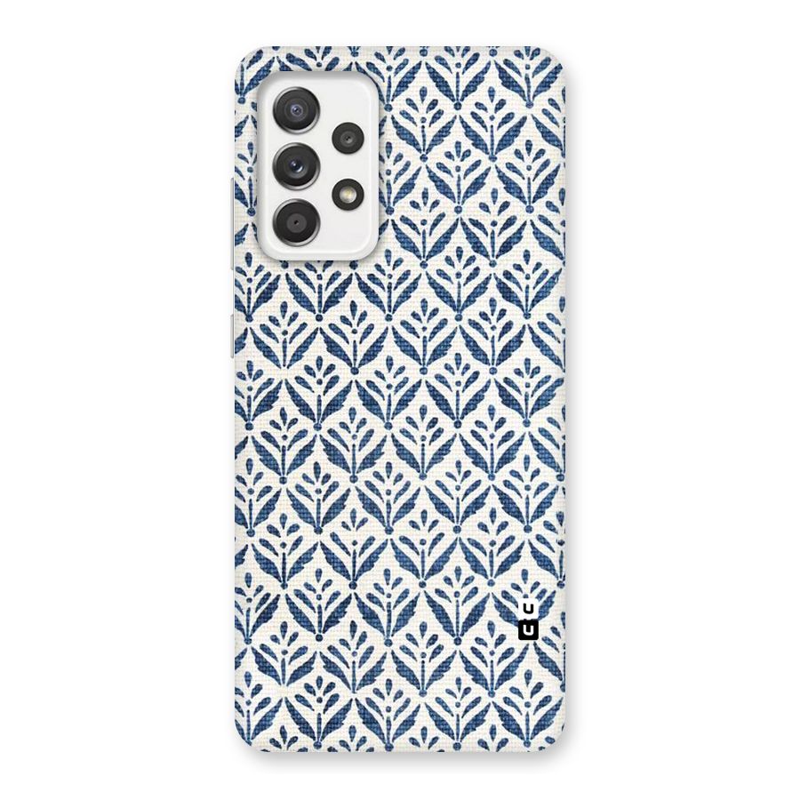 Blue Leaf Back Case for Galaxy A52