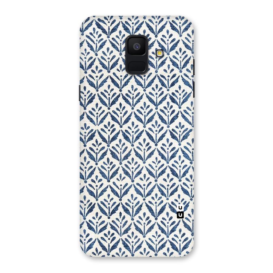 Blue Leaf Back Case for Galaxy A6 (2018)