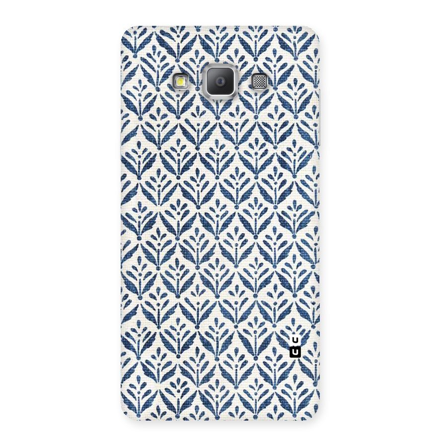 Blue Leaf Back Case for Galaxy A7
