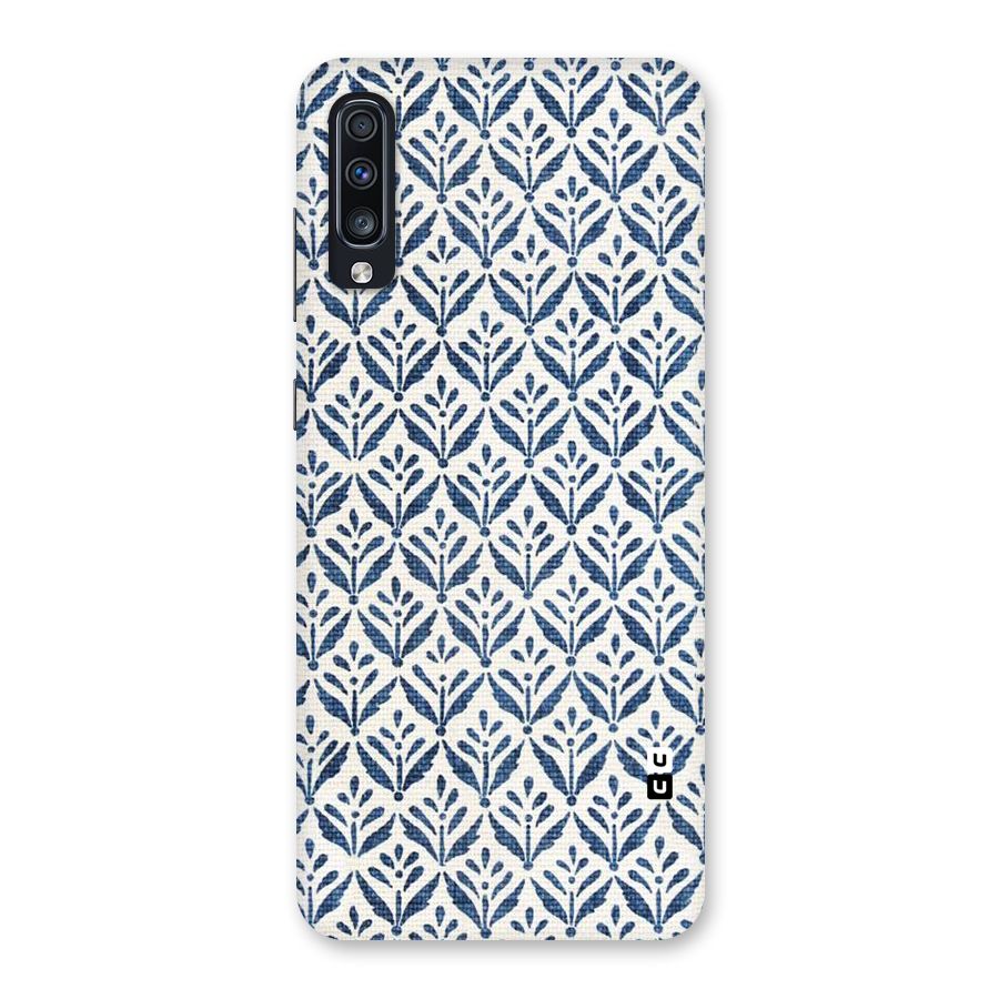 Blue Leaf Back Case for Galaxy A70