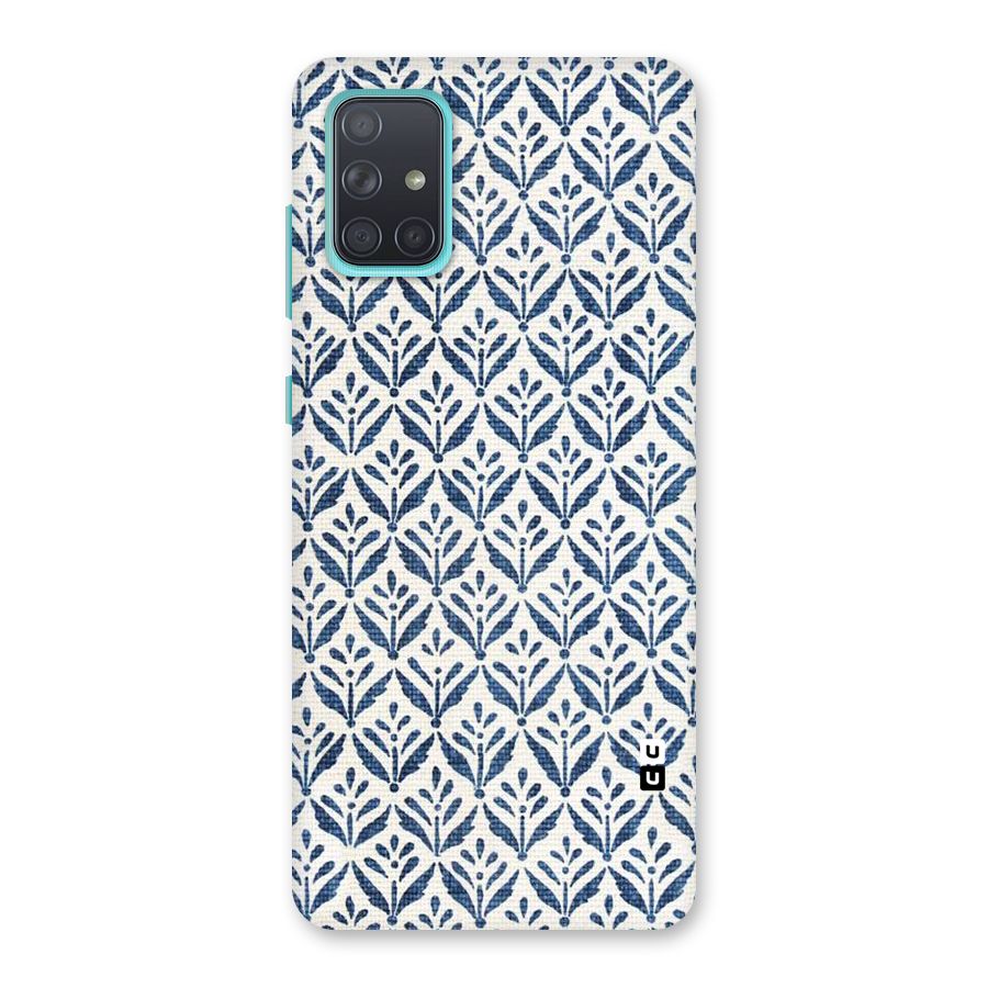 Blue Leaf Back Case for Galaxy A71