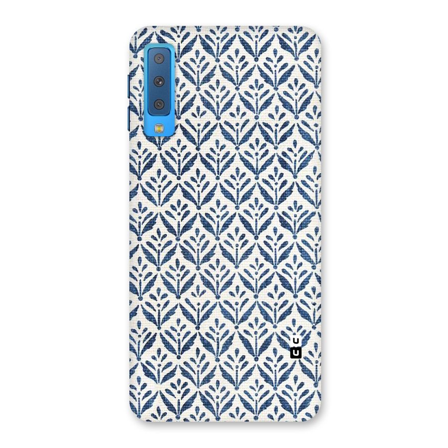 Blue Leaf Back Case for Galaxy A7 (2018)