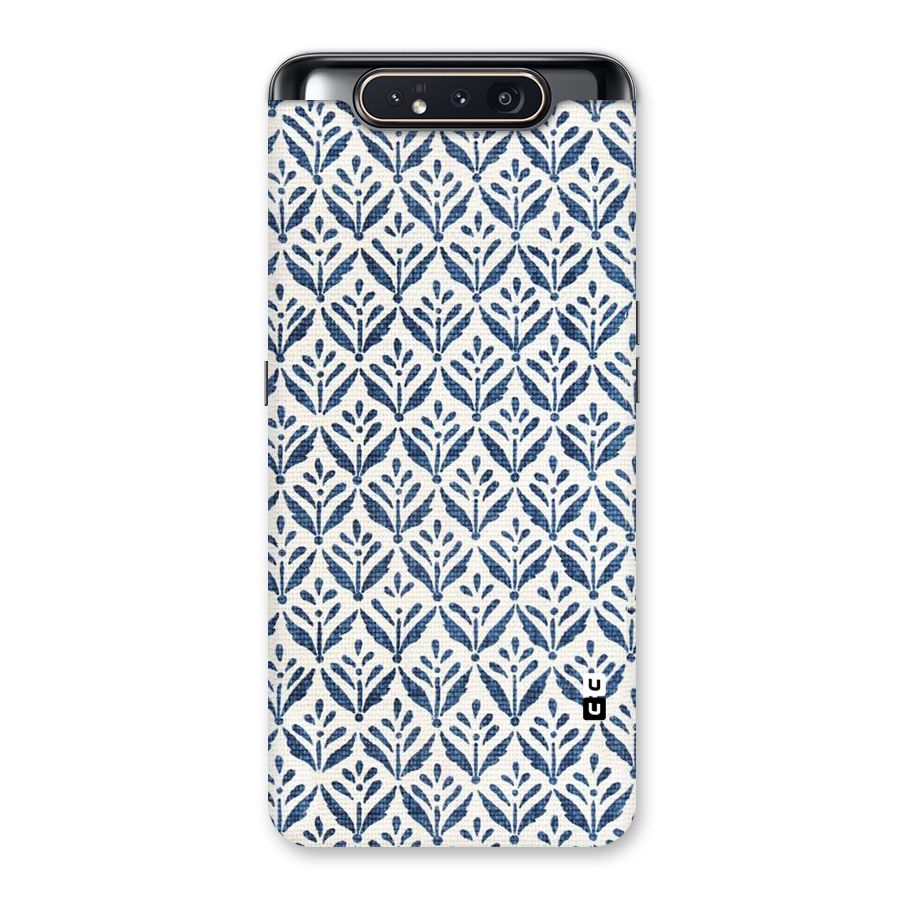 Blue Leaf Back Case for Galaxy A80