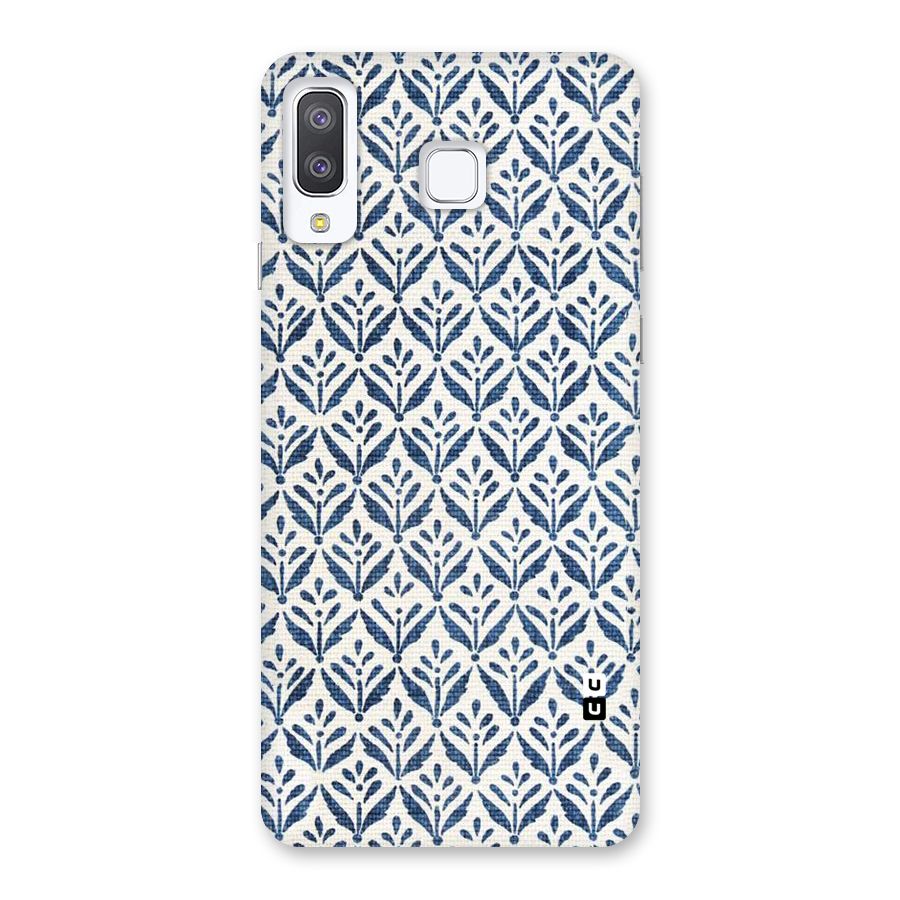 Blue Leaf Back Case for Galaxy A8 Star