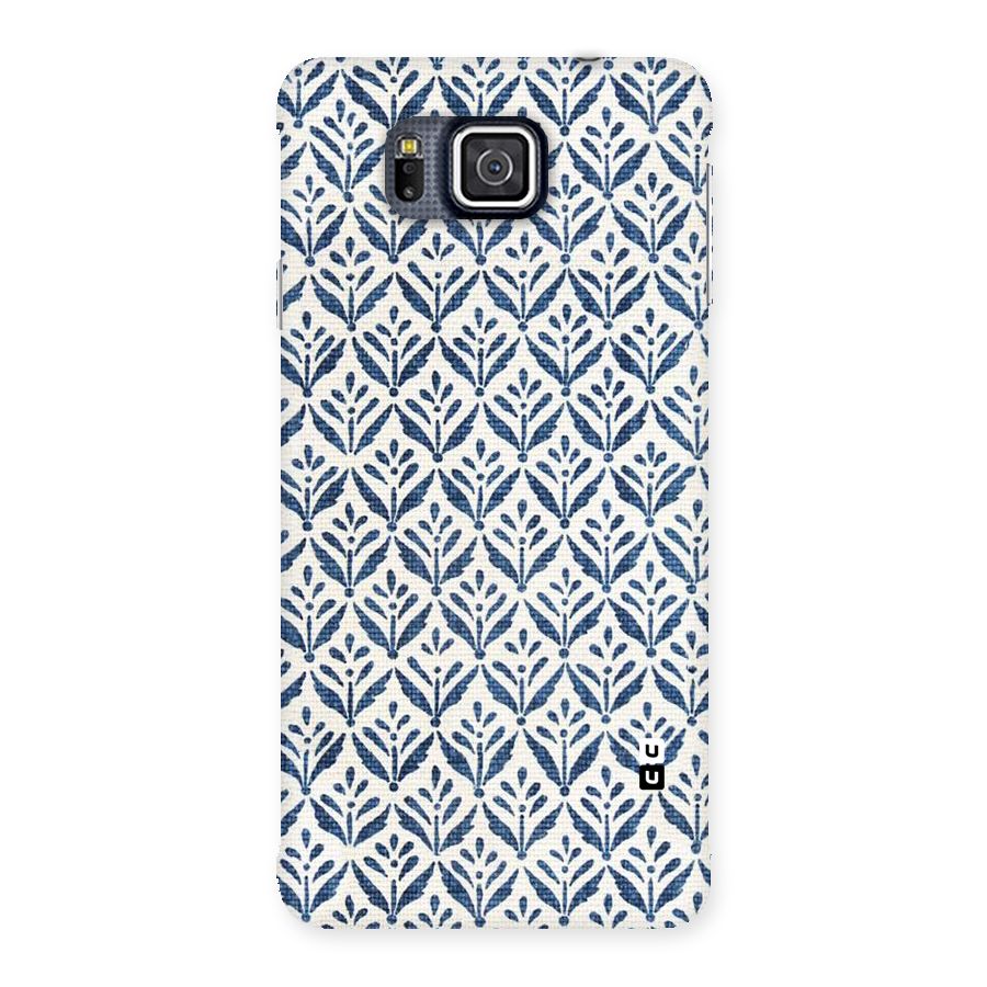 Blue Leaf Back Case for Galaxy Alpha