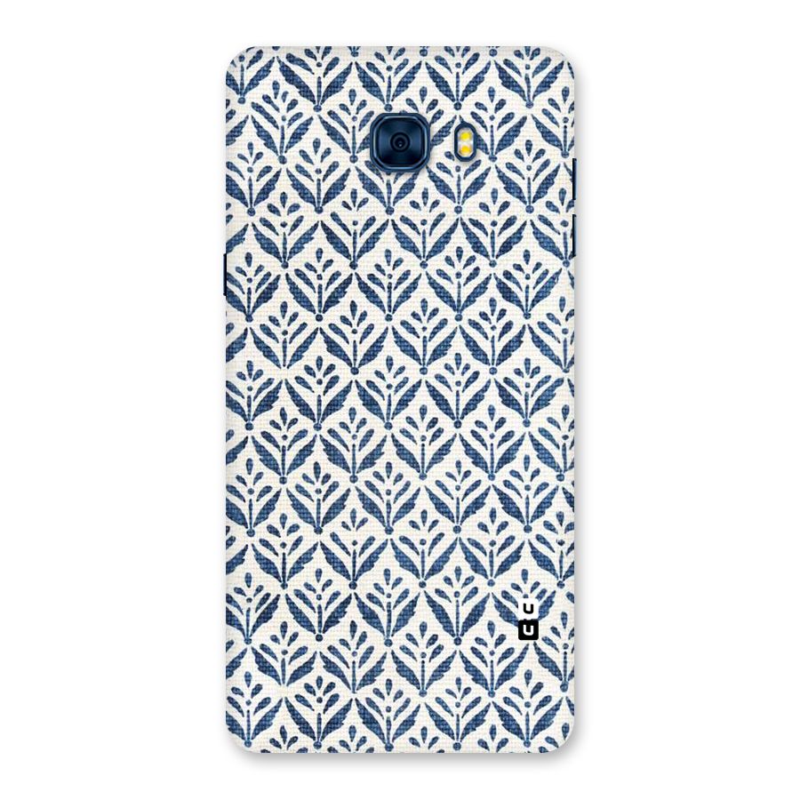 Blue Leaf Back Case for Galaxy C7 Pro